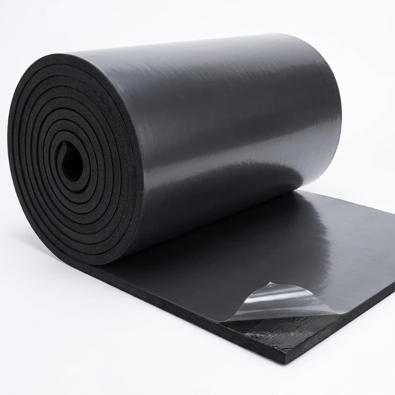 Sound Dampening Foam - Self-Adhesive Black Foam Insulation Pad for