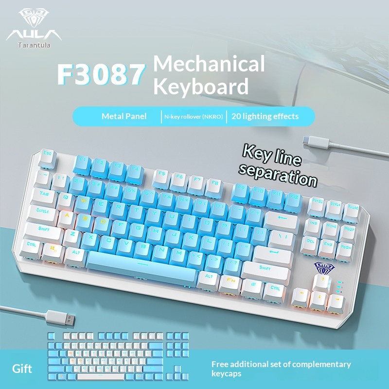 Esports Gaming Pcs - Aula F3087 Mechanical Keyboard 87 Keys