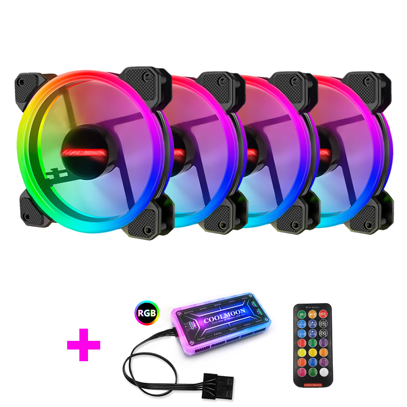 Esports Gaming Fan - Coolmoon Case Fan PC Cooling RGB