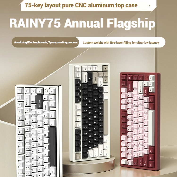 Esports Pc Gaming - Wireless Bluetooth RAINY75 Customized Gaming Keyboard