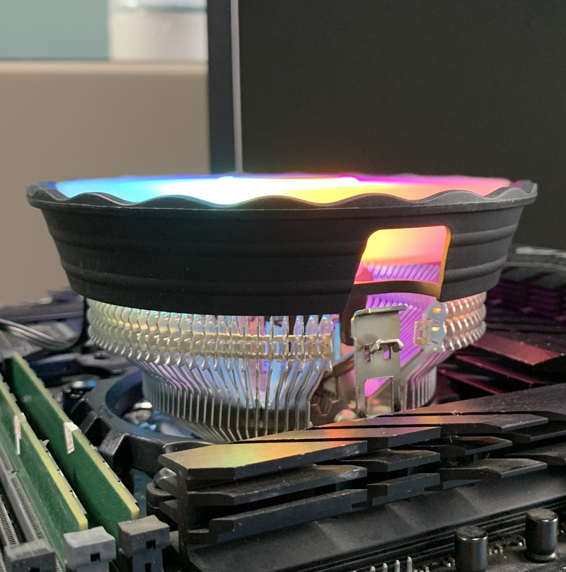 RGB CPU Air Cooler 90mm PC Pro - Esports Gaming Fan review and price