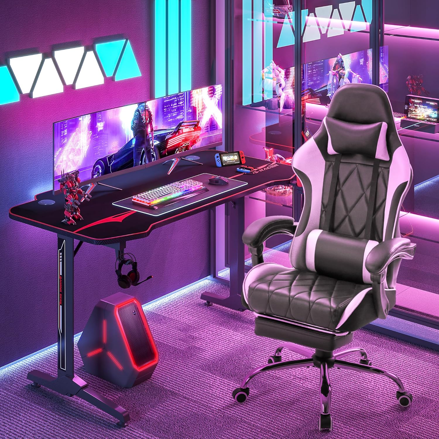 Gaming Chair, Computer Chair w - Gaming & Esports District review and price