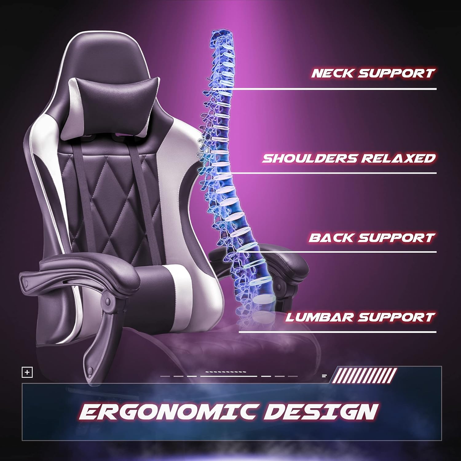 Gaming Chair, Computer Chair w - Gaming & Esports District review and price