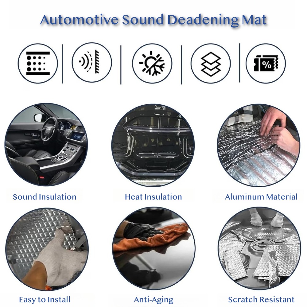 10PCS 10mm Car Sound Deadening - Sound Dampening Foam review and price