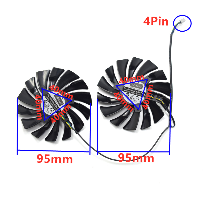 2Pcs 95mm PLD10010S12HH Video  - Esports Gaming Fan review and price