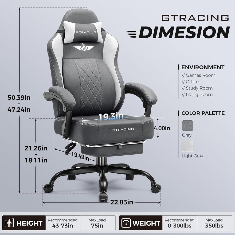 Ergonomic High-Back Gaming Cha - Gaming & Esports District review and price