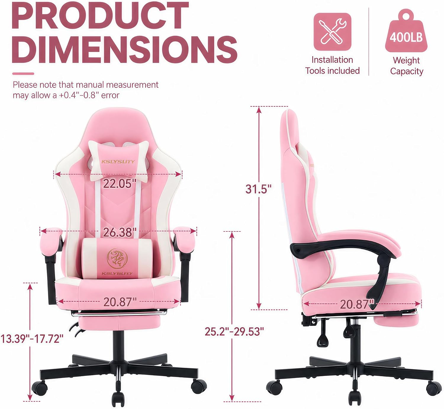 Ergonomic High Back Gaming Cha - Gaming & Esports District review and price