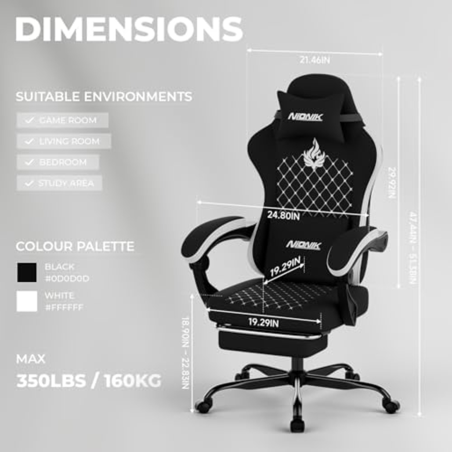 Gaming Chair with Massage,Ergo - Gaming & Esports District review and price