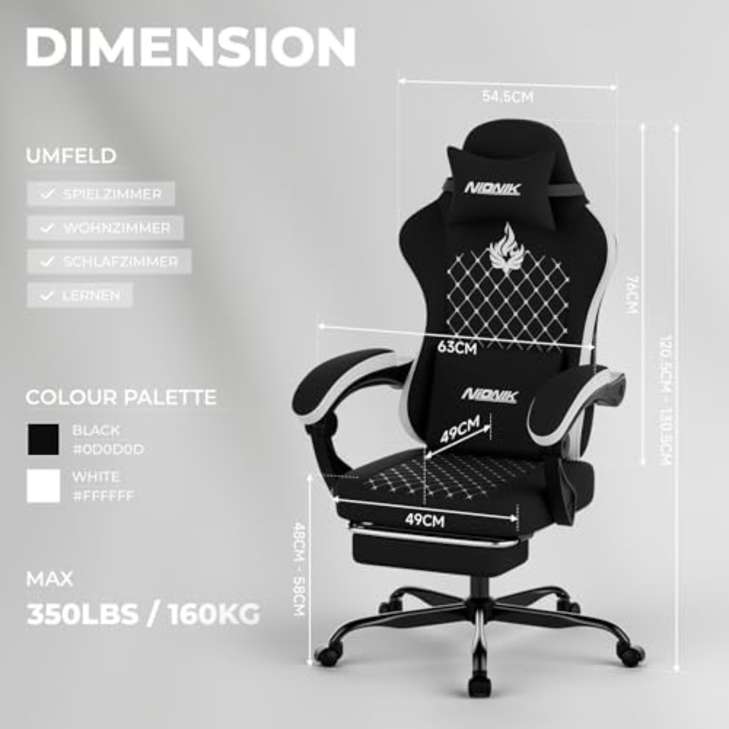 Gaming Chair with Massage,Ergo - Gaming & Esports District review and price