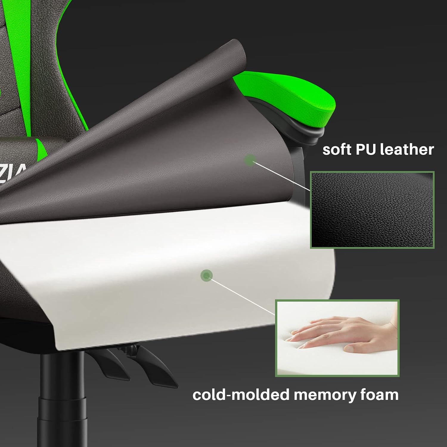 Ergonomic Gaming Chair PU Leat - Gaming & Esports District review and price