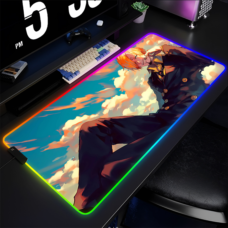 RGB Anime Mouse pad one piece  - Esports Pc Gaming review and price