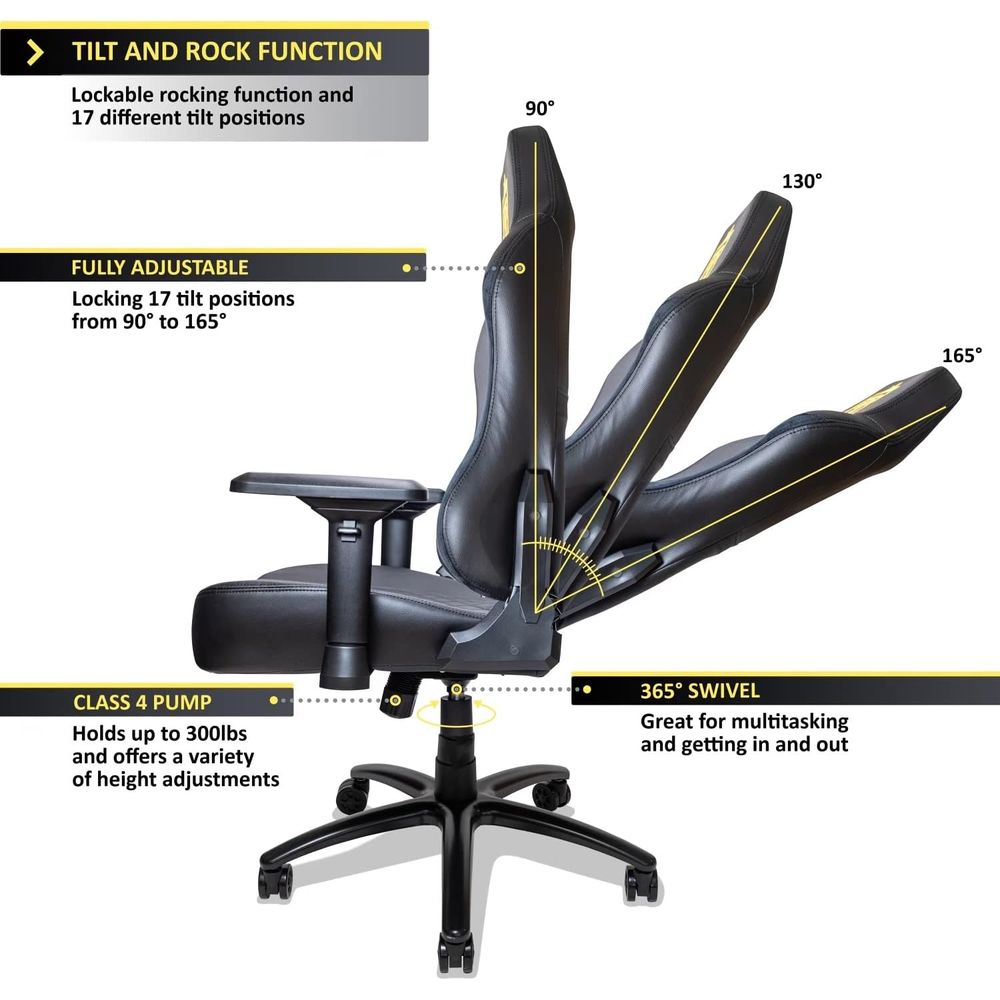 Ergonomic Reclining Gaming Cha - Gaming & Esports District review and price