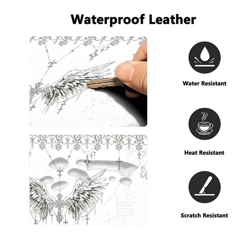 Leather Mousepad Black White A - Esports Pc Gaming review and price
