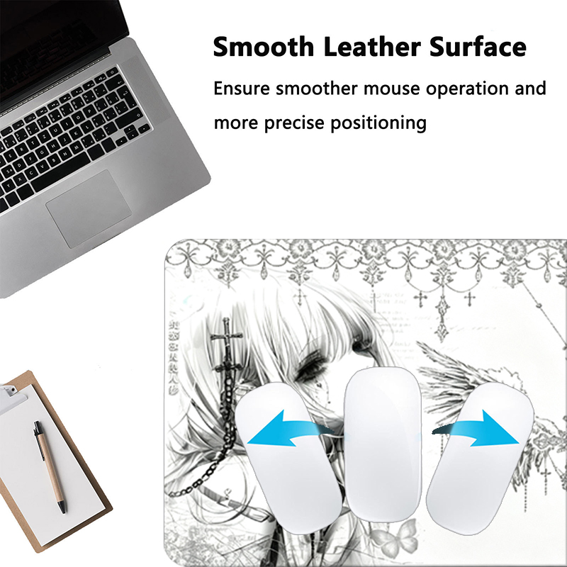 Leather Mousepad Black White A - Esports Pc Gaming review and price
