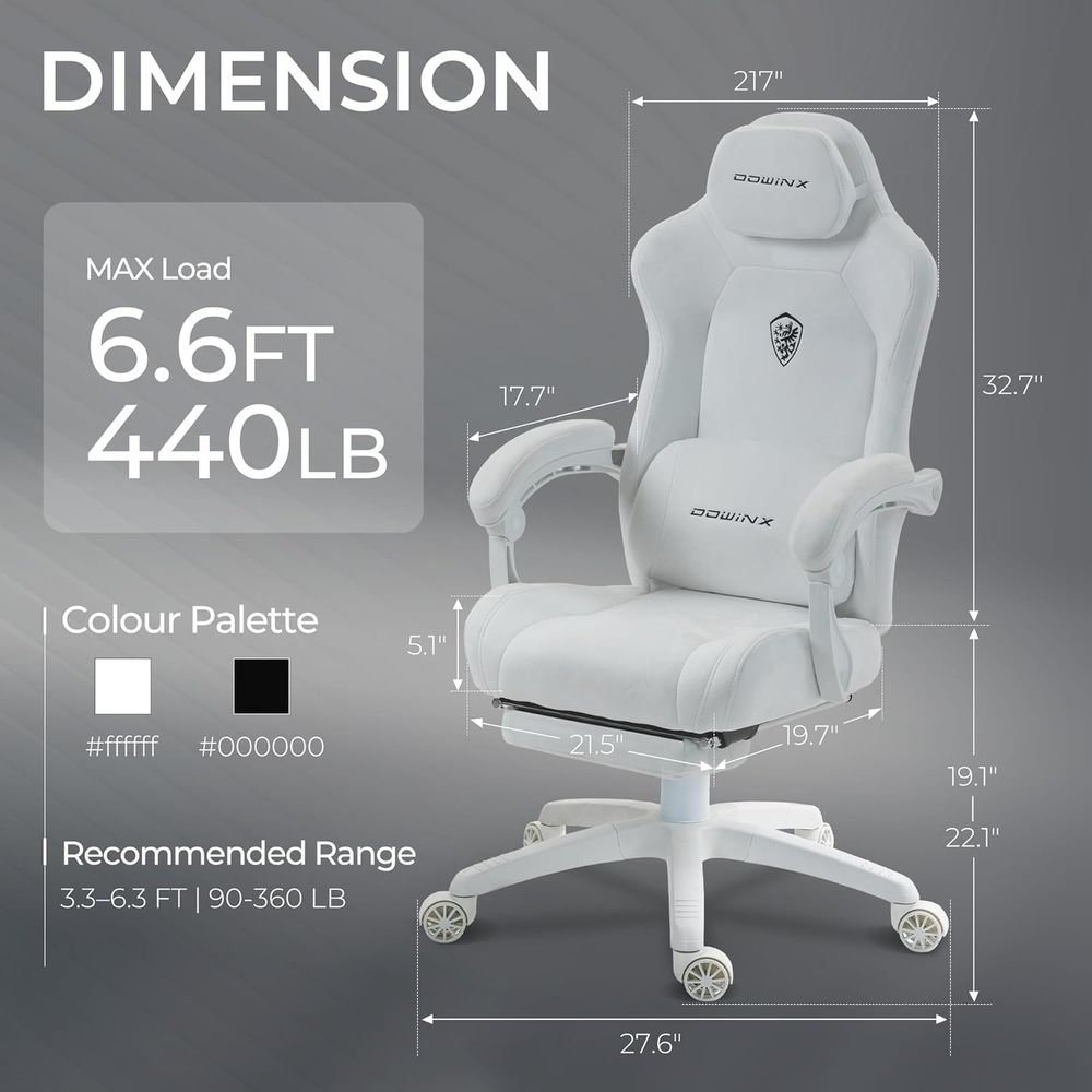 Ergonomic High-Back Suede Gami - Gaming & Esports District review and price