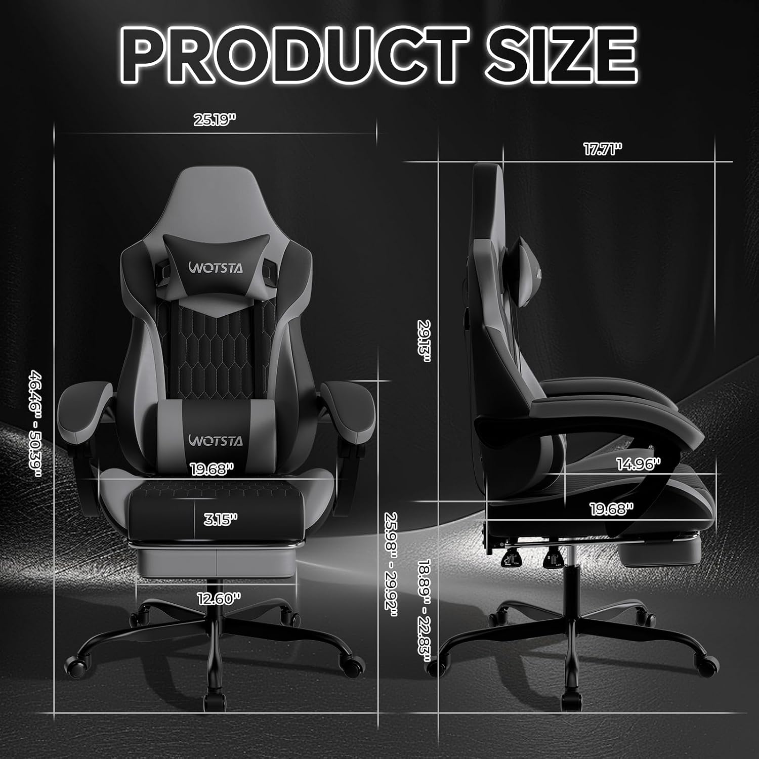 Gaming Chair with Footrest, Hi - Gaming & Esports District review and price
