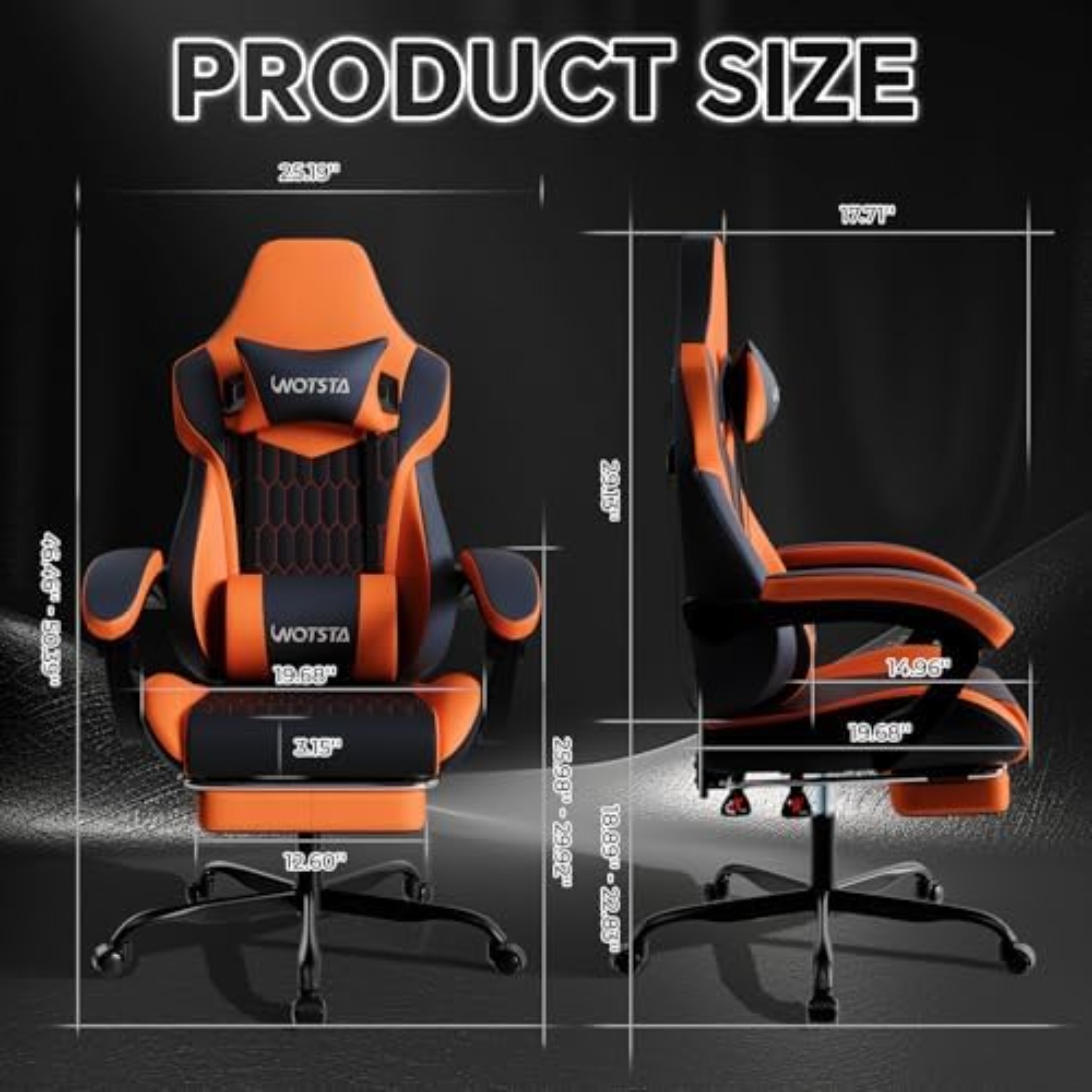 Gaming Chair with Footrest, Hi - Gaming & Esports District review and price